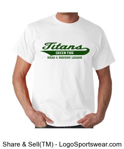 Green Tide Titans T-Shirt Design Zoom